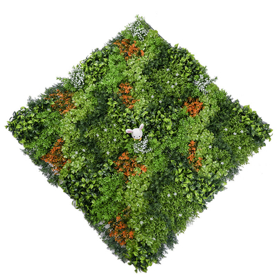 Hedge Artificial Green Plant Wall Panel 20mm For Indoor