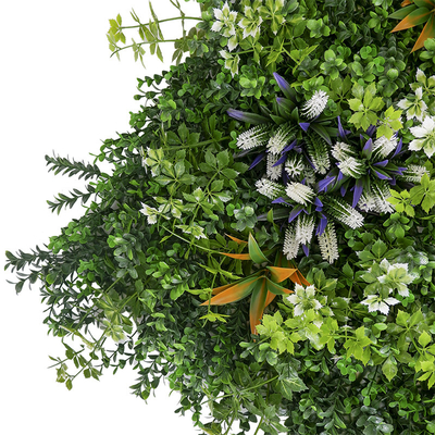 Decorative Plastic Artificial Green Walls Panel Hedge High Simulation Leave For Home