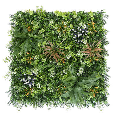 Decorative Plastic Artificial Green Walls Panel Hedge High Simulation Leave For Home