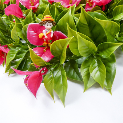 MultiColor Decorative Artificial Plant Wall 2*25 Natural Plastic Plant Hedge