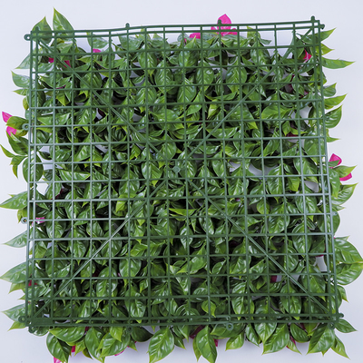 Plastic Vertical Artificial Plant Wall Panels Anti UV Decorative For Home