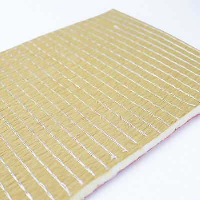 Crepe Paper Carpet Underlay PU Foam Stitching Brown Fibre