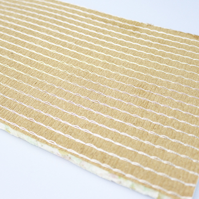 Crepe Paper Carpet Underlay PU Foam Stitching Brown Fibre