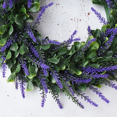 Christmas Festival Boxwood Artificial Plant Wall Panels 35-42cm For Indoor Outdoor Decoration