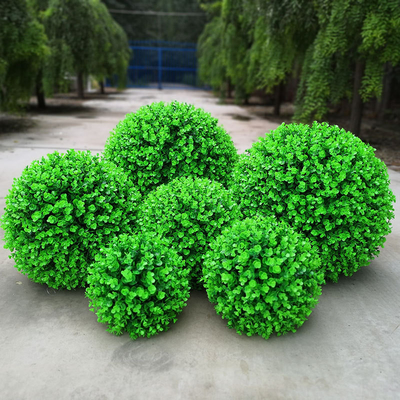 Backyard Boxwood Artificial Plant Balls , Artificial Hanging Flower Balls