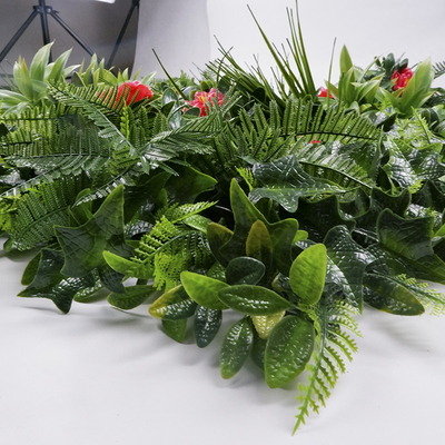 Anti UV Plastic Artificial Green Walls Hedge Boxwood Panels Plant Vertical For Decoration
