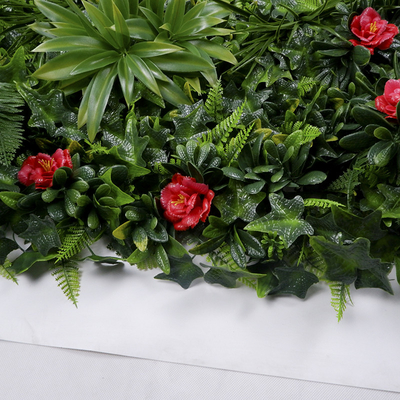 Decorative Anti UV Artificial Plant Wall Panel 4*25 For Outdoor Synthetic Landscape