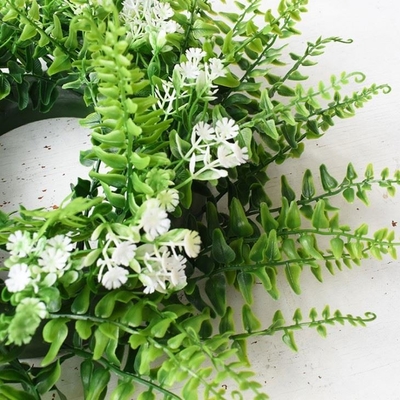 Green Waterproof Artificial Plant Wall Panels Decoration