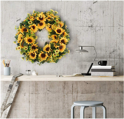 Faux Eucalyptus Artificial Plant Wall Panels Dustproof Festival Decoration