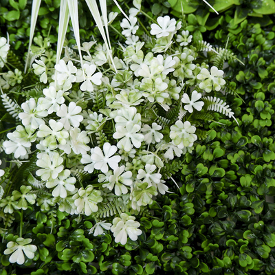 Custom Artificial Plant Boxwood Hedge Wall 2*25 Home Decor Flower Panel Waterproof