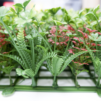 Anti UV Plastic Artificial Green Plant Vertical Garden Walls For Indoor Outdoor Decor