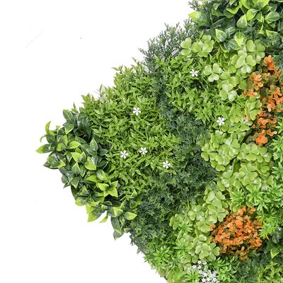 Environment Friendly Artificial Grass Wall Panels UV Resistant For Decoration